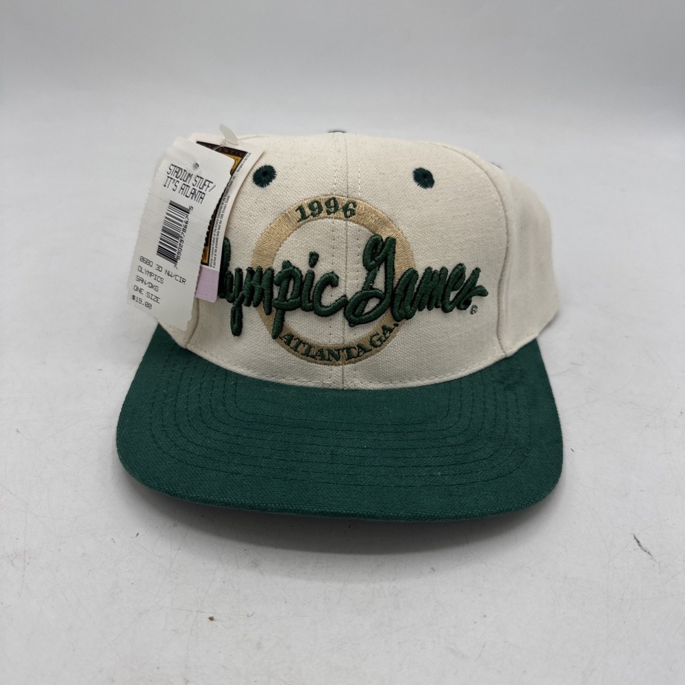 Vintage 1996 Olympics‎ Snapback Hat The Game Circle Logo Cap Atlanta 90s